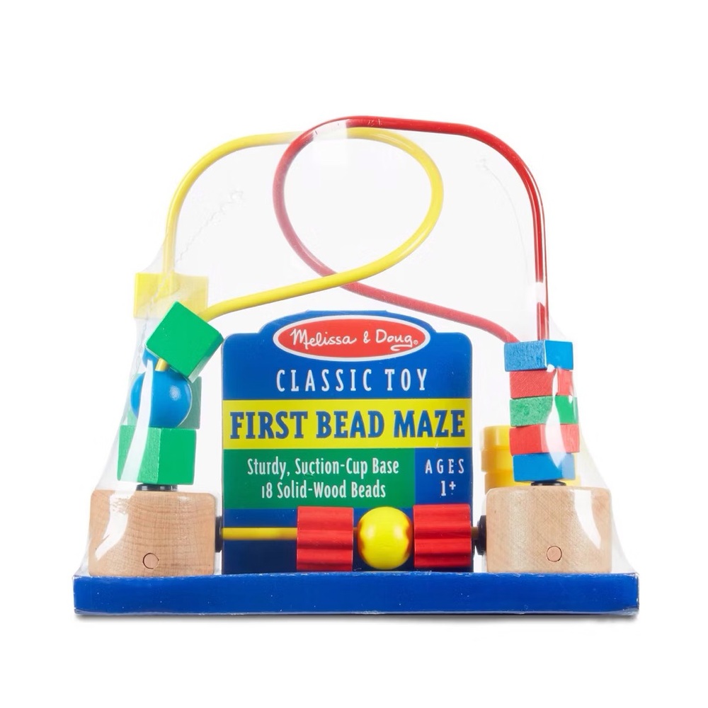 Melissa & Doug Vibrant Bead Maze - Red, Yellow, Blue, Green